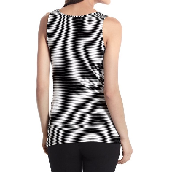 WHBM Size SMALL Ruffled Stripped Tank Size SMALL - Picture 2 of 6